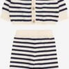 PETIT BATEAU Barboteuses Et Ensembles Set Enfants Marine / Blanc Cassé -Petit Bateau Soldes 018ed66601ed79fa8fd560c92e1270de