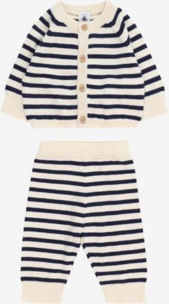 PETIT BATEAU Barboteuses Et Ensembles Set Enfants Marine / Blanc Cassé