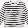 PETIT BATEAU Sweats Sweat Enfants Bleu Nuit / Blanc -Petit Bateau Soldes 048b3fc7f7e8cc6d7bd6af667bf2196b