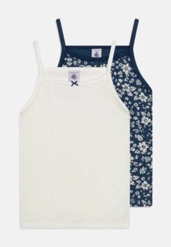 PETIT BATEAU Kids 2 Pack - Caraco - White/Dark Blue