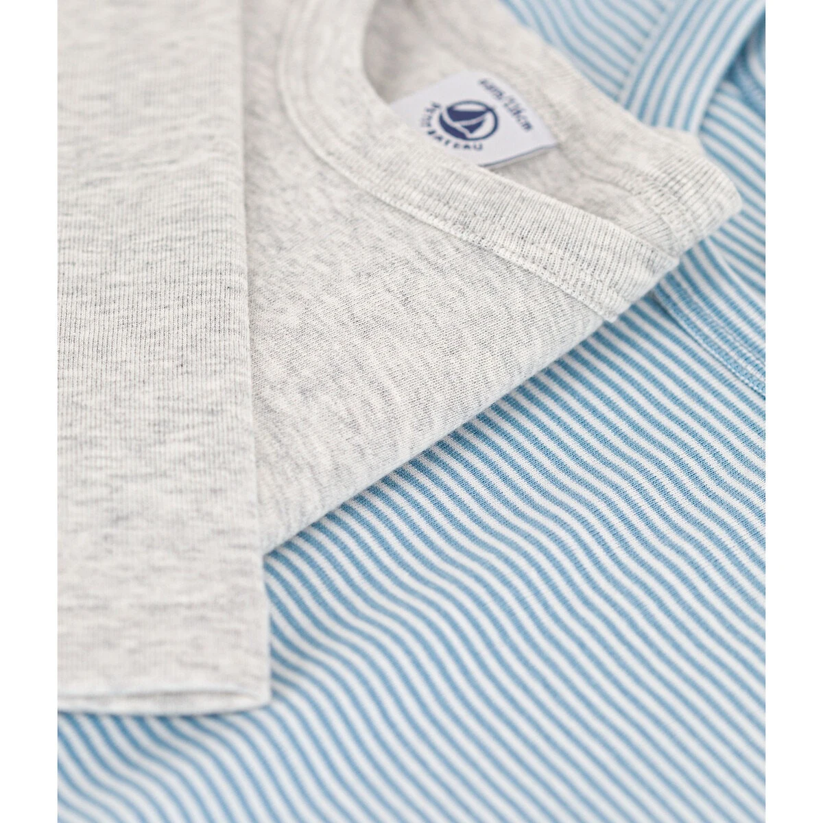 PETIT BATEAU Lot De 2 T-shirts Manches Longues En Coton 4 PETIT BATEAU Lot De 2 T-shirts Manches Longues En Coton – Image 3