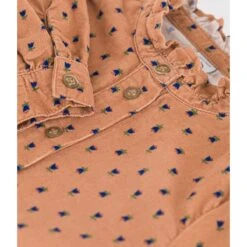 PETIT BATEAU Blouse Manches Longues En Velours Fin Fleuri -Petit Bateau Soldes 1b292553a8128f22c0c0ac48f84dfa8a