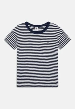 PETIT BATEAU Tee Unisex - T-Shirt Imprimé - Medieval/Marshmallow