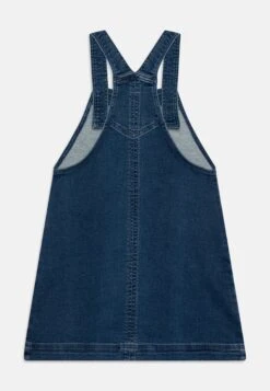 PETIT BATEAU Kids Love - Robe En Jean - Bleu Delave -Petit Bateau Soldes 27fda81211b1495a91fd99ffc617c19e