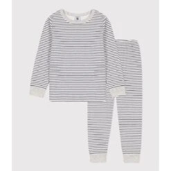 PETIT BATEAU Pyjama 2 Pièces Manches Longues Rayé