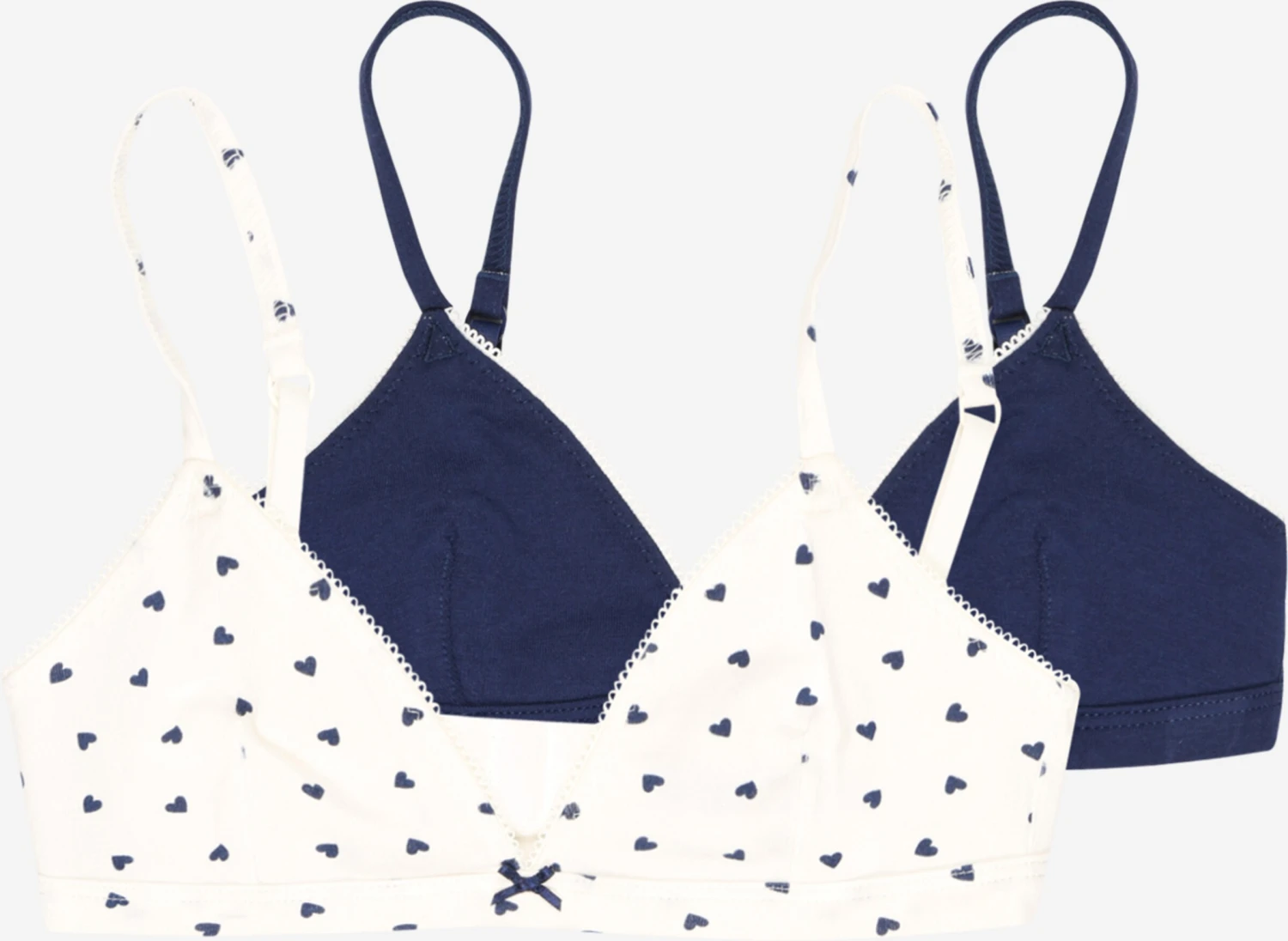 PETIT BATEAU Sous-vêtements Triangle Soutiens-gorge Enfants Bleu Marine / Blanc 3 PETIT BATEAU Sous-vêtements Triangle Soutiens-gorge Enfants Bleu Marine / Blanc