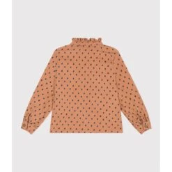 PETIT BATEAU Blouse Manches Longues En Velours Fin Fleuri -Petit Bateau Soldes 314ce8c522875eebcea3b9544ec00611