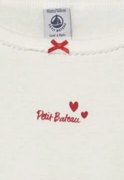 PETIT BATEAU Heart 2 Pack - Caraco - White/Red -Petit Bateau Soldes 34f1a90f9f6b4d7d98678d85a0a3879b