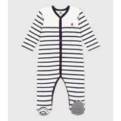 PETIT BATEAU Dors-bien Rayé En Velours