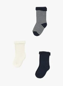 PETIT BATEAU Trio De Chaussettes En Tricot | Multicolore