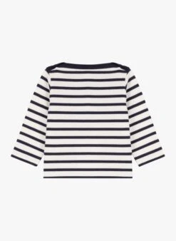 PETIT BATEAU Marinière En Coton | Noir -Petit Bateau Soldes 4135408