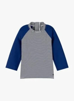 PETIT BATEAU Tee-shirt De Bain Rayé | Bleu
