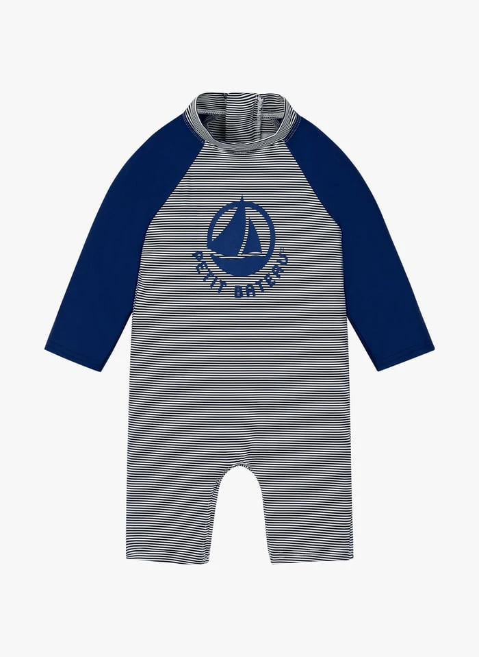 PETIT BATEAU Combinaison De Bain Anti-UV | Bleu 3 PETIT BATEAU Combinaison De Bain Anti-UV | Bleu