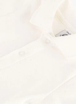 PETIT BATEAU Body Col Polo En Coton Bio | Blanc -Petit Bateau Soldes 4146646