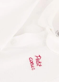 PETIT BATEAU Dors-bien Petit Coeur En Coton Bio | Blanc -Petit Bateau Soldes 4146659