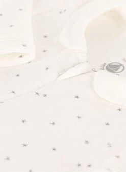 PETIT BATEAU Dors-bien étoiles En Velours | Blanc -Petit Bateau Soldes 4146662