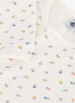 PETIT BATEAU Pyjama Imprimé à Fleurs En Coton | Multicolore -Petit Bateau Soldes 4146679