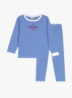 PETIT BATEAU Pyjama Milleraies En Coton Bio | Bleu