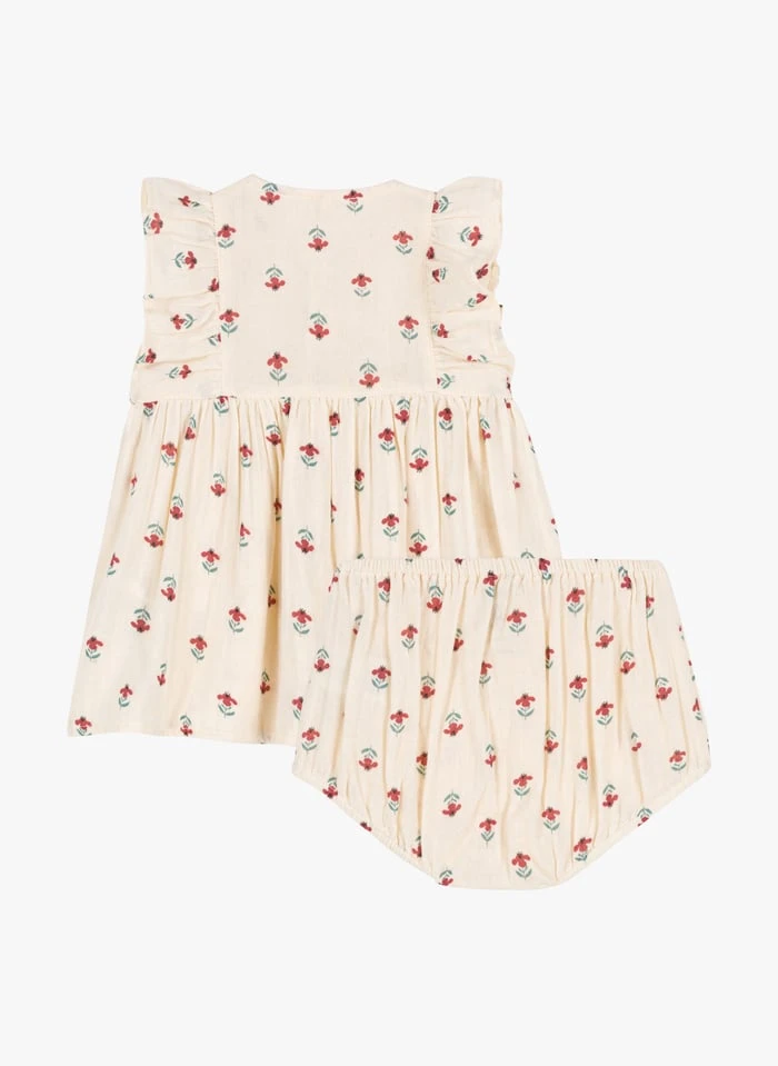 PETIT BATEAU Robe Et Bloomer Imprimés En Gaze De Coton | Multicolore 5 PETIT BATEAU Robe Et Bloomer Imprimés En Gaze De Coton | Multicolore – Image 3