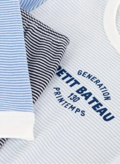 PETIT BATEAU Pyjama Milleraies En Coton Bio | Multicolore -Petit Bateau Soldes 4146711