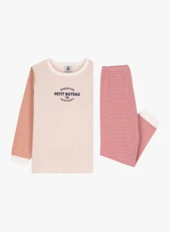 PETIT BATEAU Ensemble De Pyjama En Coton | Rose -Petit Bateau Soldes 4146716