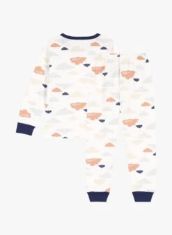 PETIT BATEAU Pyjama Nuages En Coton Bio | Multicolore