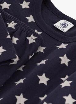 PETIT BATEAU Ensemble De Pyjama En Coton | Noir -Petit Bateau Soldes 4146727