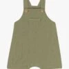 PETIT BATEAU Salopette Courte En Gaze De Coton | Vert -Petit Bateau Soldes 4146743
