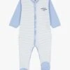 PETIT BATEAU Dors-bien Milleraies En Coton Bio | Bleu -Petit Bateau Soldes 4146747