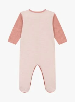 PETIT BATEAU Dors-bien Milleraies En Coton Bio | Rouge -Petit Bateau Soldes 4146751