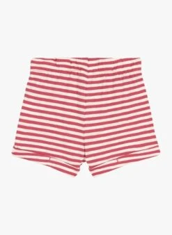 PETIT BATEAU Short à Rayures En Coton | Rouge -Petit Bateau Soldes 4146800