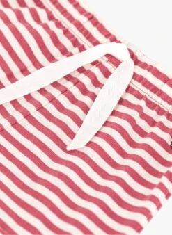 PETIT BATEAU Short à Rayures En Coton | Rouge -Petit Bateau Soldes 4146801
