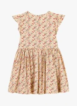 PETIT BATEAU Robe Courte Col Rond En Coton à Imprimé Fleuri | Multicolore -Petit Bateau Soldes 4146809