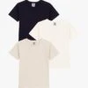 PETIT BATEAU Lot De 3 Tee-shirts Col Rond En Coton | Multicolore -Petit Bateau Soldes 4146817