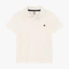 PETIT BATEAU Polo Manches Courtes En Coton Bio | Blanc