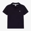 PETIT BATEAU Polo Logo Brodé En Coton | Noir