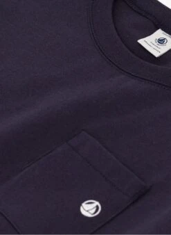 PETIT BATEAU Tee-shirt Col Rond En Coton | Noir -Petit Bateau Soldes 4146847