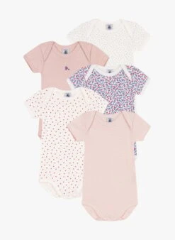 PETIT BATEAU Lot De 5 Bodies Imprimé En Coton | Multicolore
