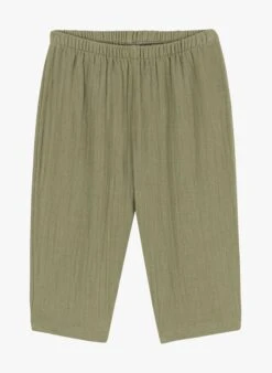 PETIT BATEAU Pantalon Droit En Coton | Vert