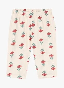 PETIT BATEAU Pantalon Droit Imprimé Fleuri En Coton | Multicolore