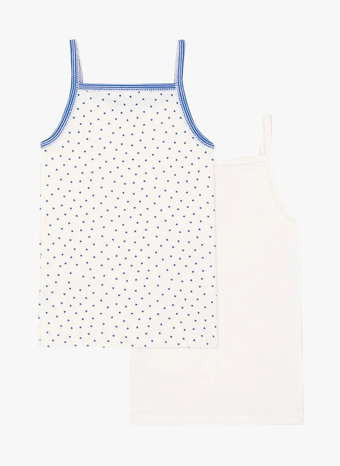 PETIT BATEAU Lot De 2 Débardeurs à Bretelles En Coton Bio | Multicolore 4 PETIT BATEAU Lot De 2 Débardeurs à Bretelles En Coton Bio | Multicolore – Image 2