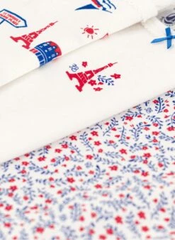 PETIT BATEAU Lot De 3 Débardeurs Paris En Coton Bio | Multicolore -Petit Bateau Soldes 4146924