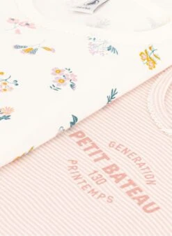 PETIT BATEAU Lot De 2 Pyjamas Imprimés En Coton | Multicolore -Petit Bateau Soldes 4146956