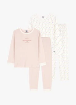 PETIT BATEAU Lot De 2 Pyjamas En Coton Bio | Multicolore