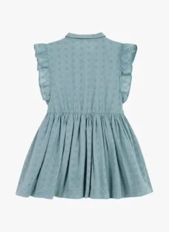 PETIT BATEAU Robe Col Classique Brodée En Coton | Bleu 6 PETIT BATEAU Robe Col Classique Brodée En Coton | Bleu -Petit Bateau Soldes 4146961