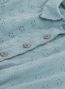 PETIT BATEAU Robe Col Classique Brodée En Coton | Bleu 7 PETIT BATEAU Robe Col Classique Brodée En Coton | Bleu -Petit Bateau Soldes 4146962