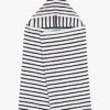 PETIT BATEAU Cape De Bain Rayée En Coton | Blanc 2 PETIT BATEAU Cape De Bain Rayée En Coton | Blanc -Petit Bateau Soldes 4152215