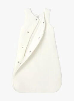 PETIT BATEAU Gigoteuse En Velours De Coton Bio | Blanc -Petit Bateau Soldes 4152236