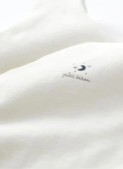 PETIT BATEAU Gigoteuse En Velours De Coton Bio | Blanc -Petit Bateau Soldes 4152237