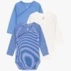 PETIT BATEAU Lots De 3 Bodies Croisés En Coton Bio | Multicolore -Petit Bateau Soldes 4152250